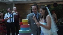 Ben Dorrough; Sarah Derry; Ben and Sarah s Wedding cake; Dunn Gardens; Seattle, WA