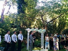 Ben Dorrough; Sarah Derry; Dan Dorrough; Ruth Bennett McDougal Dorrough; Ben and Sarah s Wedding; Dunn Gardens; Seattle, WA