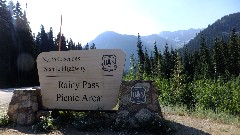 sign North Cascades Scenic HIghway; Rainy Pass Picnic Area