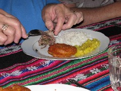 Home Visit Peru South America Trips meal lunch Guinea Pig