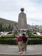 Sheldon Gilbert; Sara Gilbert; Equator Ecuador South America Trips
