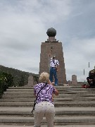 Sys Inman; Jim Inman; Equator Ecuador South America Trips