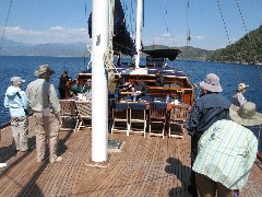 Trips; Turkey; Ruth Dorrough; Robert (Bob) Fulton; Gulet