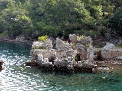 Cleopatra s Bay/Bath; Turkey;