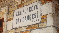 sign Vakifli Koyu Cay Bahcesi; Armenian Village