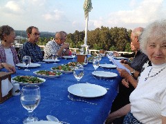 Pat Rehberg; Al Levit; Bill Cotner; Carol Smith; Carl Smith; Sally Reiquam; Turkey; Farewell Dinner Local Restaurant (Capa Restaurant)
