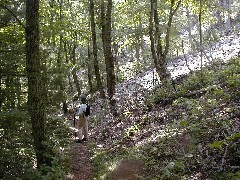 Ruth Bennett McDougal Dorrough; Trips Virginia Jun 2004 hiking Belfast Trail