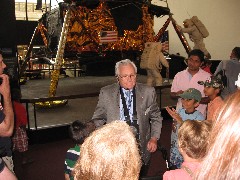 our guide at the Air and Space Museum Washington DC
