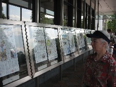 Ruth Dorrough; at the Newseum in Washington DC