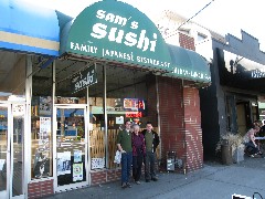 Ben Dorrough; Ruth Dorrough; Evan Welbourne; Sams Sushi Restaurant; Washington State; Seattle