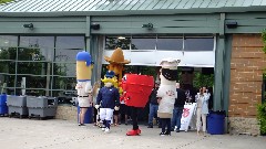 characters; Tailgate house; Miller Park Milwaukee, WI