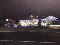 Christmas lights; 346 South Pearl St; Canandaigua, NY