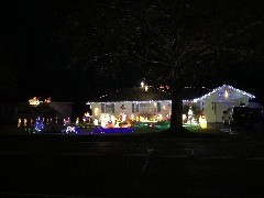 Christmas lights; 346 South Pearl St; Canandaigua, NY