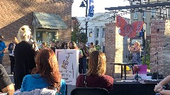 Our Daily Walk; Butterfly auction; Central on Main Downtown South Main Street Canandaigua, NY