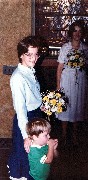 Katherine (Kat) McDougal Wheeler McCandless; Evan Welbourne; Ruth Bennett McDougal Dorrough; Wedding