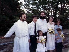 Vincent; Porter Welbourne; Hilary Welbourne; Dan Dorrough; Ruth Bennett McDougal Dorrough; Katherine (Kat) McDougal Wheeler McCandless; Andy McDougal; Our Wedding; Family Friends; Garrett Chapel