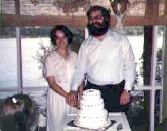 Ruth Dorrough; Dan Dorrough; wedding reception at Porter and Claudia s house