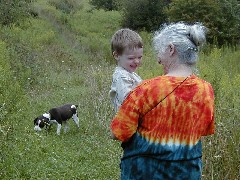 Jacob Wheeler; Ruth Bennett McDougal Dorrough; Mac dog; FLT pond; near the jump off
