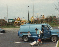 Andy McDougal; Kat McDougal; blue Van