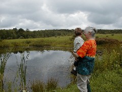 Jacob Wheeler; Ruth Dorrough; FLT pond; near the jump off