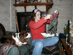 Kat Wheeler; Wyatt dog; Our house Canandaigua NY