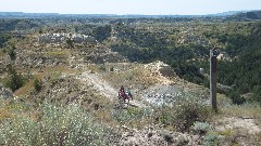 horse riders; Maah Daah Hey Trail; Medora, ND