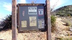 Reavis Mountain Trail, AZ
sign Superstition Wilderness; Tonto National Forest