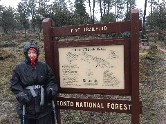 Ruth Bennett McDougal Dorrough; 
sign Pine Trailhead; Tonto National Forest
