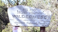 sign Red Rock
Secret Mountain
Wilderness
Coconin National Park