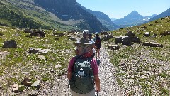 Ruth Bennett McDougal Dorrough; CDT; Highline Trail; Glacier National Park, MT