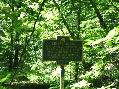Grimes Glen sign