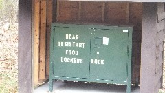 Hiking; Hi-Tor
Bear Resistant Food Lockers