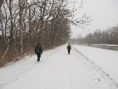 Ruth Bennett Dorrough; Lyn Jacobs; Hiking; Erie Canal