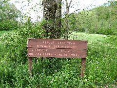 Hiking; NCT; FLT; M-25; sign
Bowman Lake 13 1 miles; Bainbridge 17 4; Oquaga Creek Park 36 1 miles