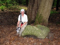 Ruth Dorrough; Hiking; Great Eastern Trail sign
