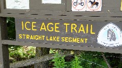 IAT; 
sign Straight Lake Segment, WI