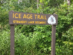 IAT
sign Ice Age Trail; Straight Lake Segment, WI