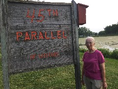 Ruth Bennett McDougal Dorrough; 
sign 45th parallel of Latitude