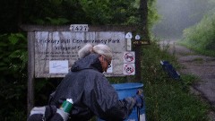 Judy Geisler; 
sign IAT; Hickory Hill Conservancy Park