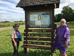 Ruth Bennett McDougal Dorrough; Judy Geisler; IAT; MIlton Segment, WI
sign Welcome to Miton Segment of the Ice Age Trail