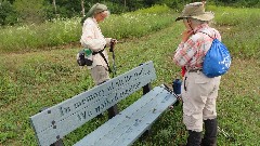 Judy Geisler; Ruth Bennett McDougal Dorrough; bench
In Memory of all the trails we alked together
