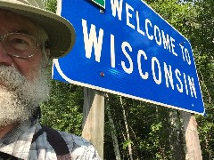 Dan Dorrough; NCT; Hoyt Rd; Michigan/Wisconsin Border; Saxon, WI
sign Welcome to Wisconsin