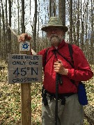 Dan Dorrough; 
sign 4600 miles only one 45 deg N crossing