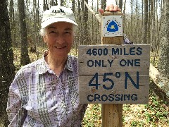 Ruth Bennet McDougal Dorrough McDougal Dorrough; 
sign 4600 miles only one 45 deg N crossing
