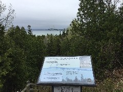 NCT; St Ignace, MI
sign The Mighty Makinac Bridge