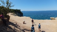 NCT Lake Superior Lakeshore Hiking Trail; Michigan; Pictured Rocks Outing