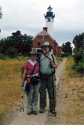 Ruth Bennett McDougal Dorrough; Dan Dorrough; Lighthouse; Michigan; Pictured Rocks Outing