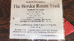Hiking; NCT; Minnesota; Border Route
sign Eastern Trailhead of the Border Route Trail