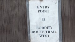 Hiking; NCT; Minnesota; Border Route;
Sign Entry Point 81
Border Route Trail West