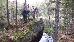 Dan Dorrough; Ruth Bennett McDougal Dorrough; Dick Lightcap; Tim; Hiking; NCT; New York; Adirondacks; Ice Cave Trail Beaver Ponds